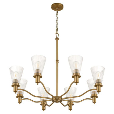 Drury Buildings 8 Light Chandelier 27.55 Inch Tall and 35 Inch Wide by BSH - 183-BEL-1367040