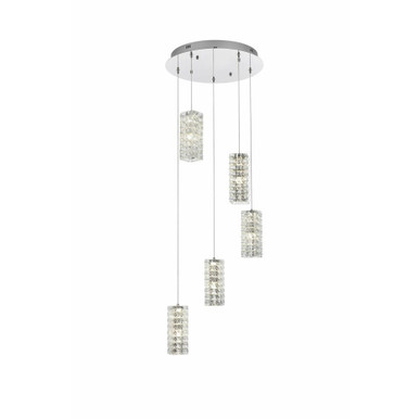 Chalky Lane 25W 5 LED Pendant 9.5 Inch Tall and 20 Inch Wide by BSH - 390-BEL-1366248