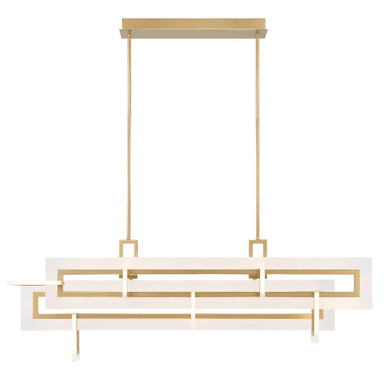 Lynedoch Terrace 150W 1 LED Linear Chandelier 18 Inch Tall Wide by BSH - 79-BEL-1363234