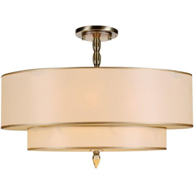 Luxor 5 Light 26 Inch Wide Semi Flush Mount by Crystorama - 9507_CEILING