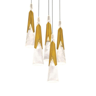 Amber Mead 38.7W 5 LED Light Large Pendant by BSH - 465-BEL-1344187