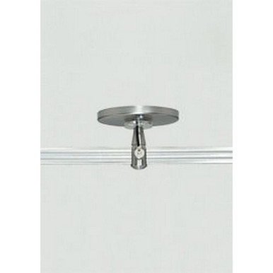 4 Inch Round Power Feed Canopy Single Feed 2 Circuit Monorail by VC Modern - 700MO2P4C02Z
