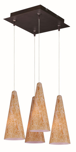 Lowfield Glade 4W LED Cone Pendant With Canopy by BSH - 174-BEL-435878