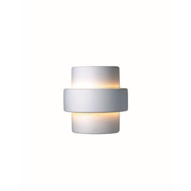 Ambiance 1 Light Large Step Outdoor Wall Mount by Justice Design - CER-2215W