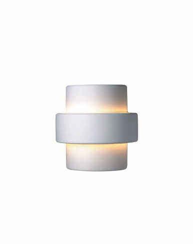 Ambiance 1 Light Large Step Outdoor Wall Mount by Justice Design - CER-2215W