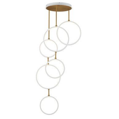 Holderness Drive 15W 6 LED Pendant 63 Inch Tall and 25 Inch Wide by BSH - 174-BEL-1370577