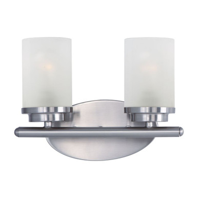 Langleybury Lane 2 Light Frosted Glass Vanity Light by BSH - 93-BEL-440535