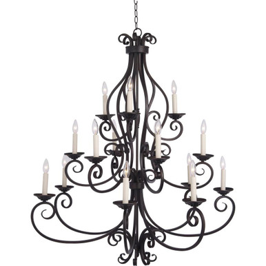 Furness Orchard 15 Light Oversized 3 Tier Chandelier by BSH - 93-BEL-116229