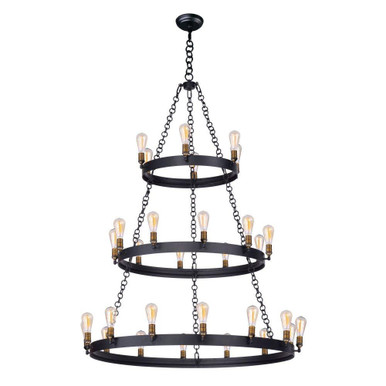 Ramms Court Thirty Light 3 Tier Chandelier 50 Inch wide by BSH - 93-BEL-2341607