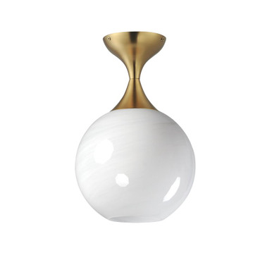 Paradise Estate 1 Light Semi Flush Mount 14 Inch Tall and 9 Inch Wide by BSH - 93-BEL-1369781