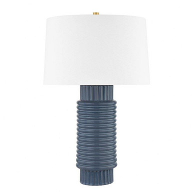 Broderick 1 Light Table Lamp 26.5 x 17 Inches by Hudson Valley - L1956-AGB/CGR