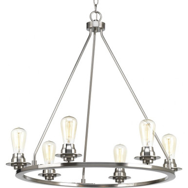 Debut 6 Light Large Chandelier by Progress - P400015