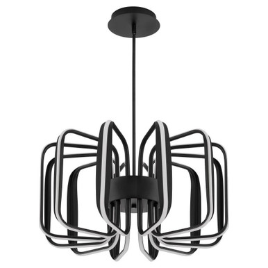 Roto 68W 12 LED Pendant 13 Inch Tall and 24.5 Inch Wide by Oxygen - 3-819-15