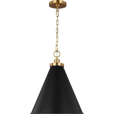 Wellfleet 1 Light Medium Cone Pendant by Visual Comfort Studio - CP1271
