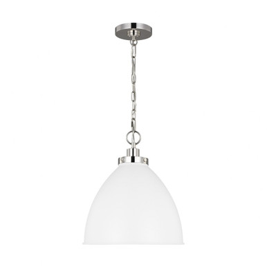 Wellfleet 1 Light Medium Dome Pendant by Visual Comfort Studio - CP1291
