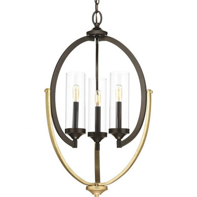 Evoke 3 Light Small Chandelier by Progress - P400024