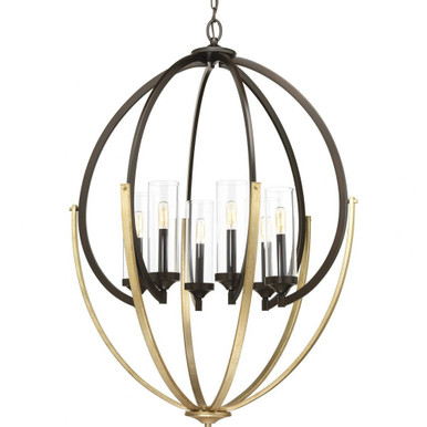 Evoke 6 Light Large Chandelier by Progress - P400026