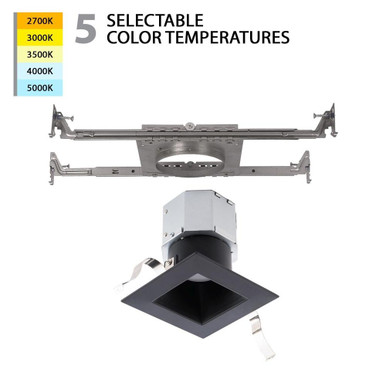 Lynwood Crescent 12W 1 LED Square New Construction Recessed Kit by BSH  - 2470-BEL-5302865