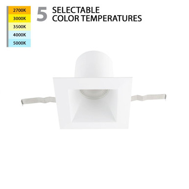 Ferniehill Gardens 6 Inch 25 W 1 LED 5 CCT Square Recessed Light by BSH  - 2470-BEL-4218704