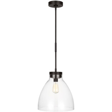 Garrett 1 Light Medium Pendant by Visual Comfort Studio - CP1121AI