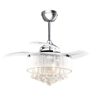 Astraeus SkyFan 36in 3 Blade Ceiling Fan and Light Kit with SkyPlug by SkyX - 2147-CH