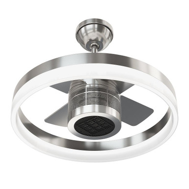 SkyFan and Turbo Heater 24in LED Fandelier Brushed Nickel Plug and Play by SkyX - 2250-BN
