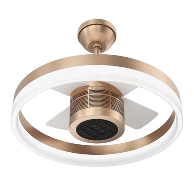 SkyFan and Turbo Heater 24in LED Fandelier Champagne Bronze Plug and Play SkyX - 2250-CB