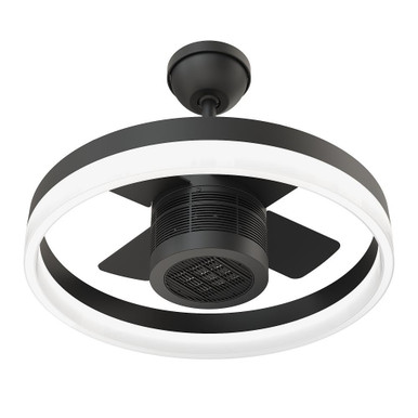 SkyFan and Turbo Heater 24in LED Fandelier Matte Black Plug and Play by SkyX - 2250-MB