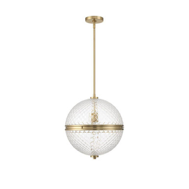 Bay Hollow 1 Light Globe Pendant 17.5 Inch Tall and 16 Inch Wide by Hunter - 48250