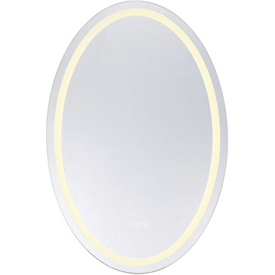 Oneida 38W LED Oval Frontlit Mirror 36 Inch and 24 Inch Wide by Savoy House - 2-1218-24X36