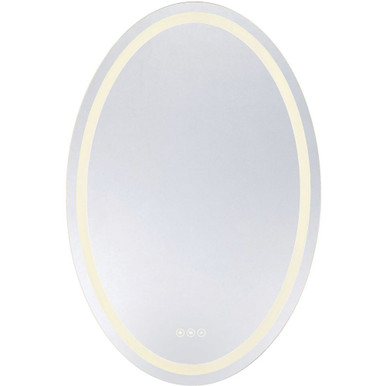 Beckett 42W LED Oval Frontlit Mirror 36 X 24 Inch Wide by Savoy House - 2-1228-24X36