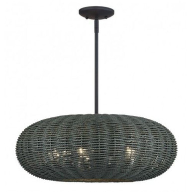 Deluna 5 Light Pendant 16.5 Inch Tall and 22 Inch Wide by Livex - 60155-04