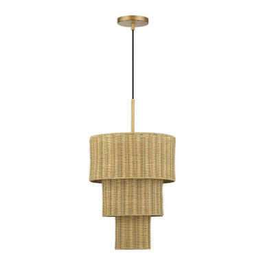 Weavington 2 Light Pendant 30.5 Inch Tall and 14 Inch Wide by Livex - 60595-48