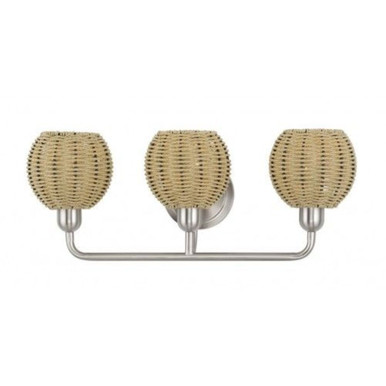 Summervine 3 Light Bath Vanity 9.25 Inch Tall and 23.5 Inch Wide by Livex - 13683
