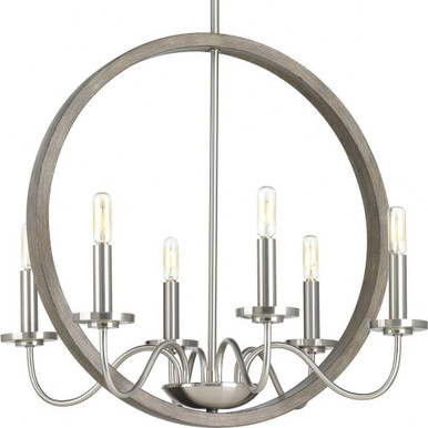 Fontayne 6 Light Medium Chandelier by Progress - P400081