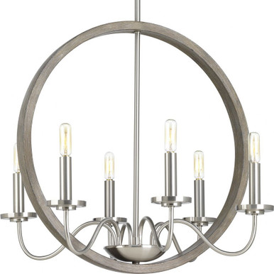 Fontayne 6 Light Medium Chandelier by Progress - P400081