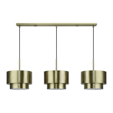 Zolana 3 Light Extra Large Linear Chandelier 20 X 12 Inch Wide by Livex - 40053