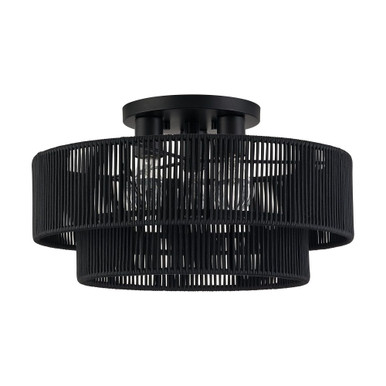 Acordia 3 Light Large Semi Flush Mount 10 Inch Tall X 18 Inch Wide by Livex - 49134