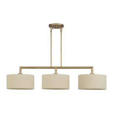 Bellingham 3 Light Extra Large Linear Chandelier 21 Inch Tall by Livex - 52263