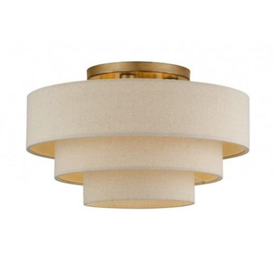 Bellingham 4 Light Extra Large Semi Flush Mount 21 Inch Wide by Livex - 58876