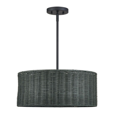 Weavington 3 Light Pendant 16 Inch Tall and 18 Inch Wide by Livex - 60043