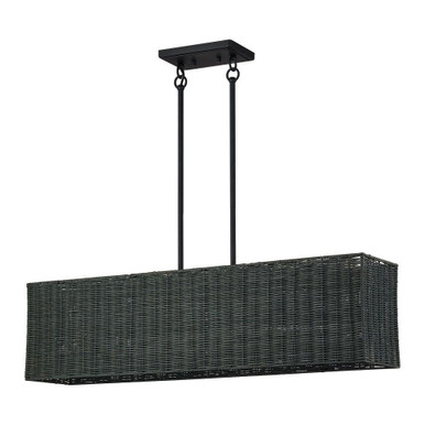 Goldiemesh 3 Light Extra Large Linear Chandelier 19 Inch Tall by