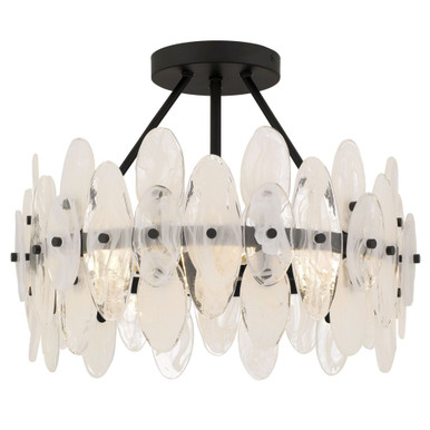 Abigail 15W 4 LED Semi Flush Mount 14 Inch Tall and 18 Inch Wide by Quoizel - ABI1718