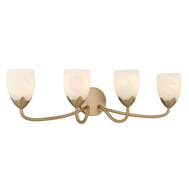 Jacobs 4 Light Bath Vanity 9 Inch Tall and 32 Inch Wide by Quoizel - JACO8632BGD
