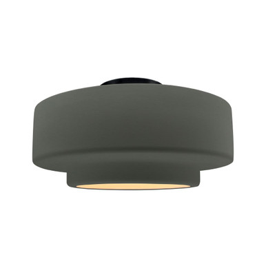 Radiance 1 Light Tier Semi Flush Mount 8 X 16.5 Inch Wide by Justice Design - CER-6365