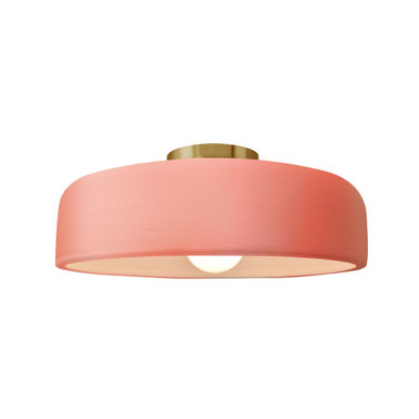 Radiance 1 Light Spire Semi Flush Mount 6 X 13 Inch Wide by Justice Design - CER-6343