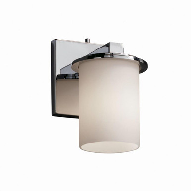 Fusion 1 Light Wall Sconce 8 Inch Tall and 5 Inch Wide by Justice Design - FSN-8771-10