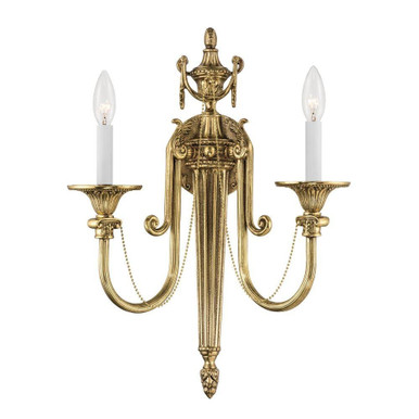 Langley 2 Light Wall Sconce 20 Inch Tall and 15 Inch Wide by Crystorama - 7002-OB
