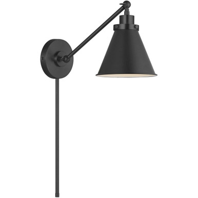 Wellfleet 1 Light Single Arm Cone Task Wall Sconce by Visual Comfort Studio - CW1121