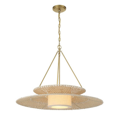 Janipher 1 Light Chandelier 22.25 Inch Tall and 29.5 Inch Wide by Crystorama - JNP-10543-SG